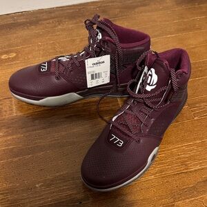 Adidas Men's Burgundy Athletic Shoes